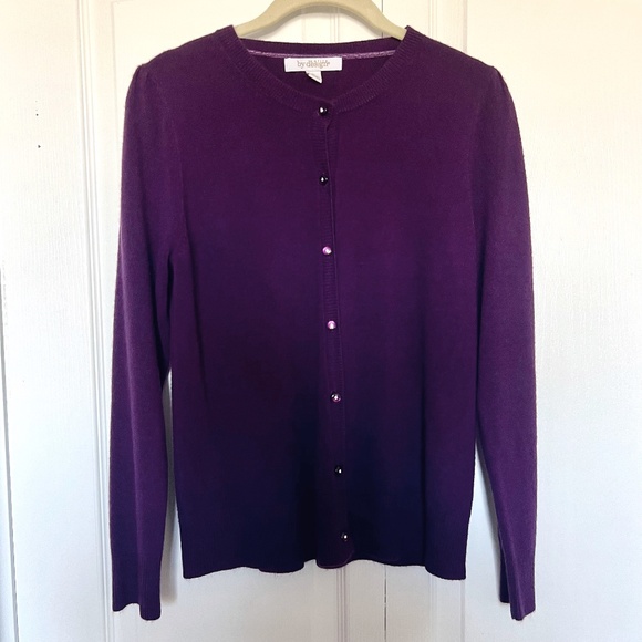 🌻 2/$18 Women’s Lightweight Cardigan, Button Down Purple LP - Picture 1 of 4